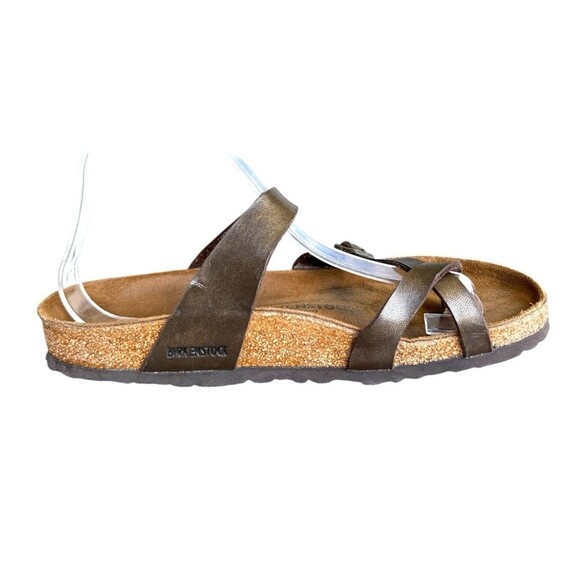Birkenstock Mayari Brown Leather Buckle Sandals Women\'s Size 9